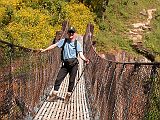 Manaslu 02 05 Crossing Bridge The metal bridges are well built and safe.